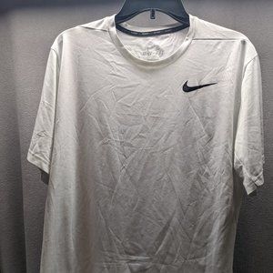 Nike Dri-Fit Tee Shirt White Mens L